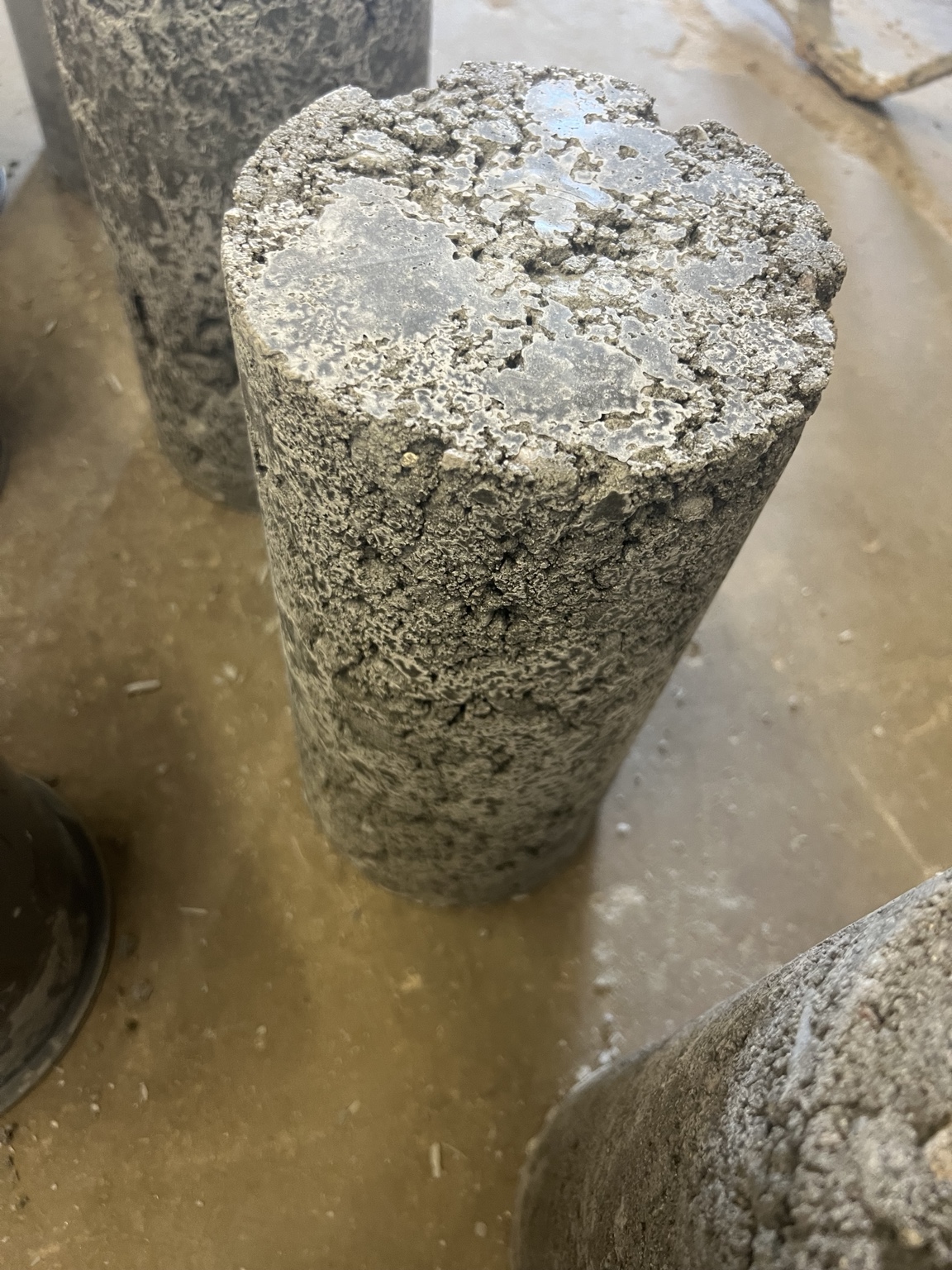 Concrete core specimen