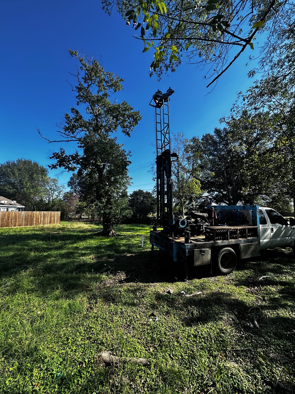 Truck-mounted geotechnical drilling rig